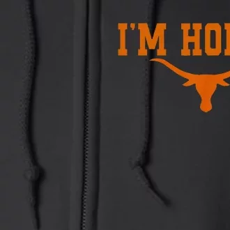 I’M Horny Texaslonghorns Austin Pride Bull American Full Zip Hoodie