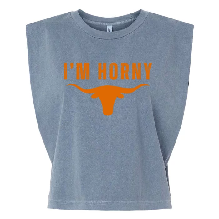 IM Horny Texas Garment-Dyed Women's Muscle Tee