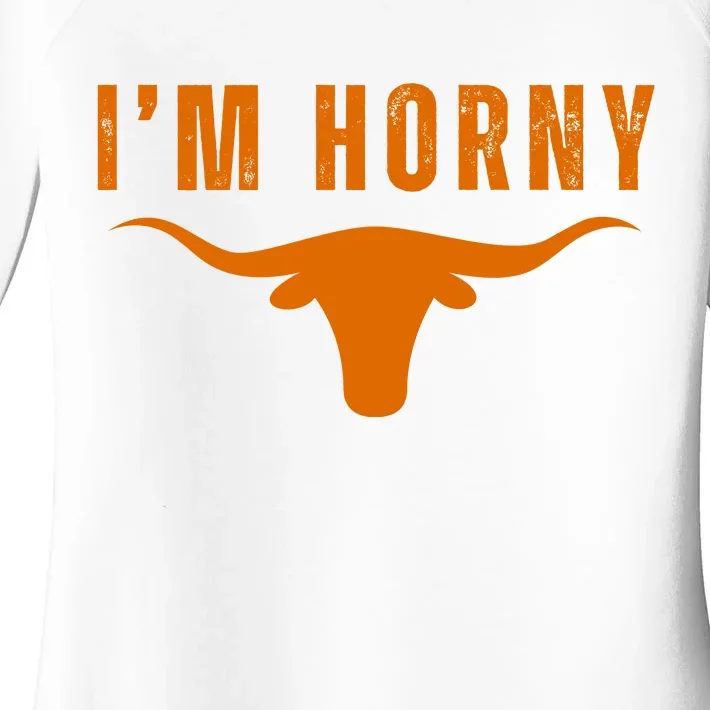 IM Horny Texas Women's Perfect Tri Tunic Long Sleeve Shirt