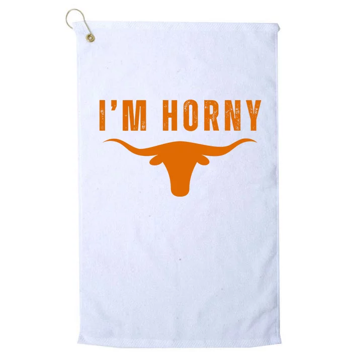 IM Horny Texas Platinum Collection Golf Towel