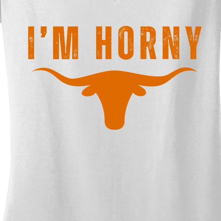 IM Horny Texas Women's V-Neck T-Shirt