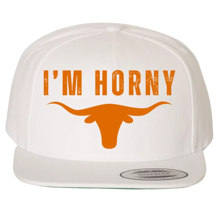 IM Horny Texas Wool Snapback Cap