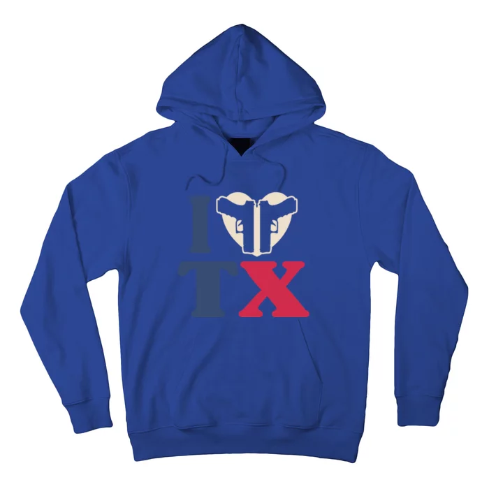 I Heart Texas Tx Love Pro Usa 2nd Adt Pro Gun Gift Hoodie