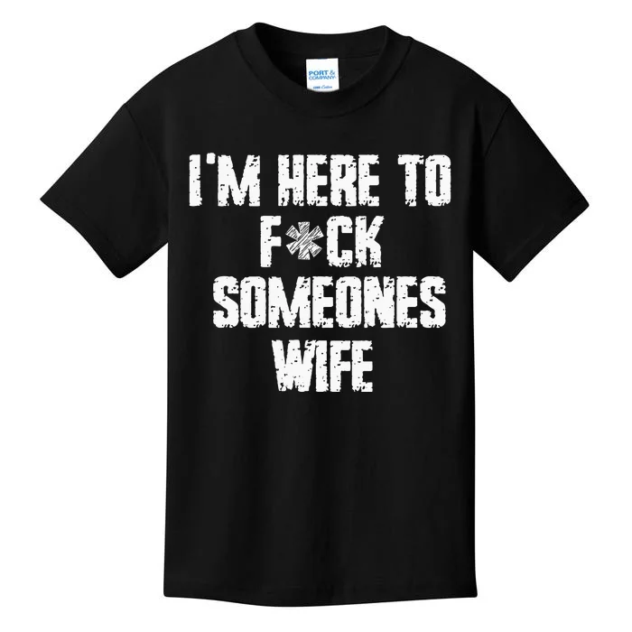 IM Here To Make Trouble Funny Family Saying Kids T-Shirt