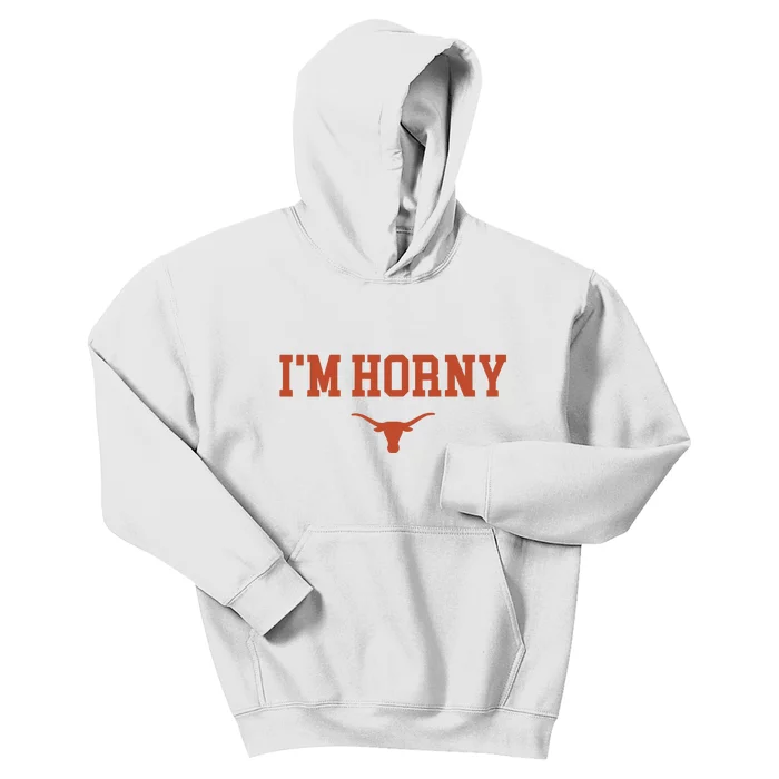 I’M Horny Texas Kids Hoodie