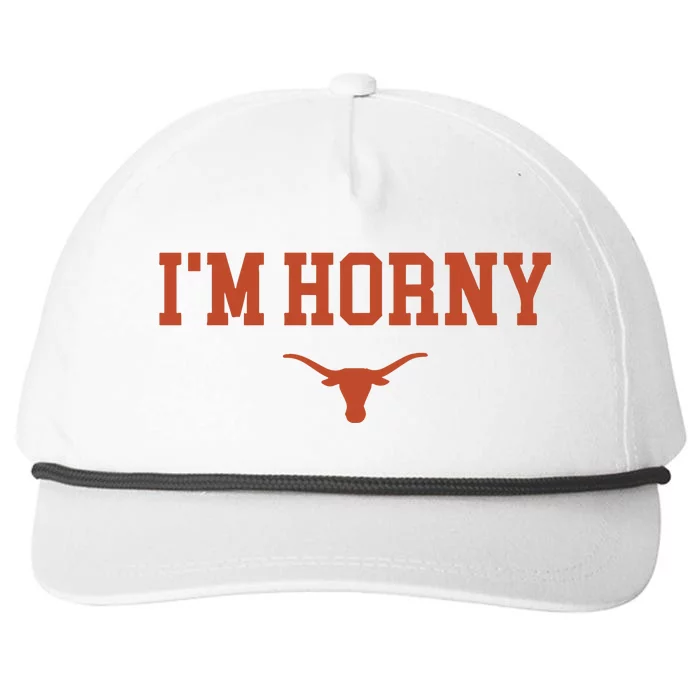 I’M Horny Texas Snapback Five-Panel Rope Hat