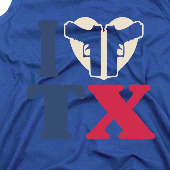 I Heart Texas Tx Love Pro Usa 2nd Adt Pro Gun Great Gift Tank Top