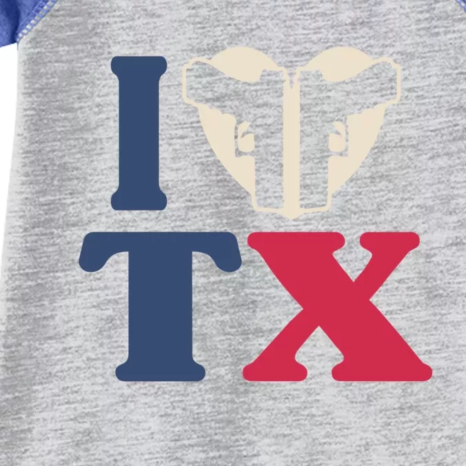 I Heart Texas Tx Love Pro Usa 2nd Adt Pro Gun Great Gift Infant Baby Jersey Bodysuit