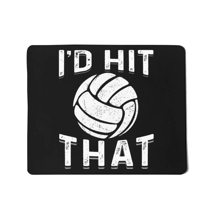 Id Hit That Summer Beach Volleyball Mousepad