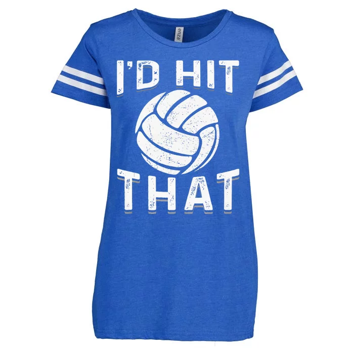 Id Hit That Summer Beach Volleyball Enza Ladies Jersey Football T-Shirt