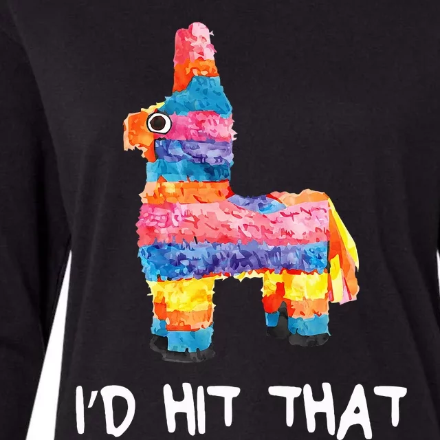 Id Hit That Pinata Cinco De Mayo Party Womens Cotton Relaxed Long Sleeve T-Shirt