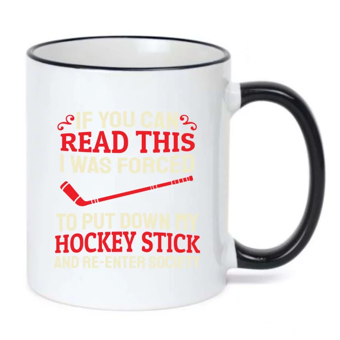 Ice Hockey Team Player Ice Winter Sport Gift Hockey Stick Coach Cool Gift Black Color Changing Mug