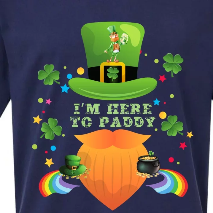 I’m Here To Paddy St Patricks Day Rainbow Beer Ers Great Gift Sueded Cloud Jersey T-Shirt