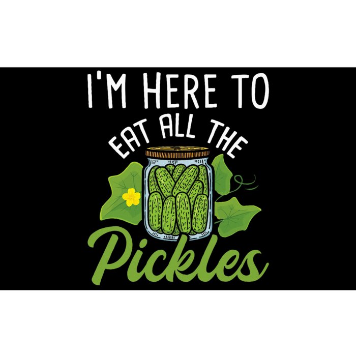 IM Here To Eat All The Pickles Pickle Cucumber Vegetarian Bumper Sticker