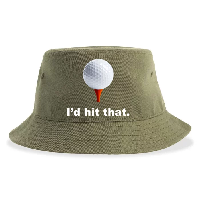 I'd Hit That Funny Golf Sustainable Bucket Hat