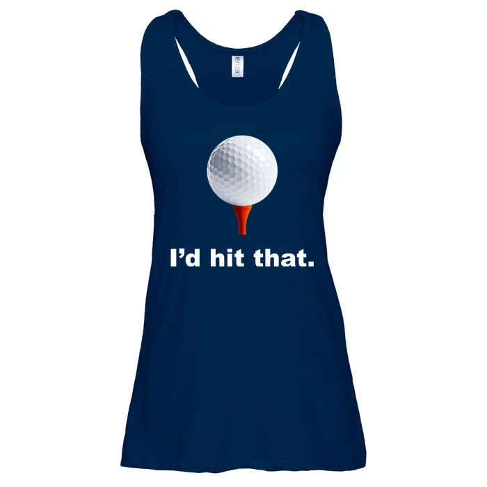 I'd Hit That Funny Golf Ladies Essential Flowy Tank