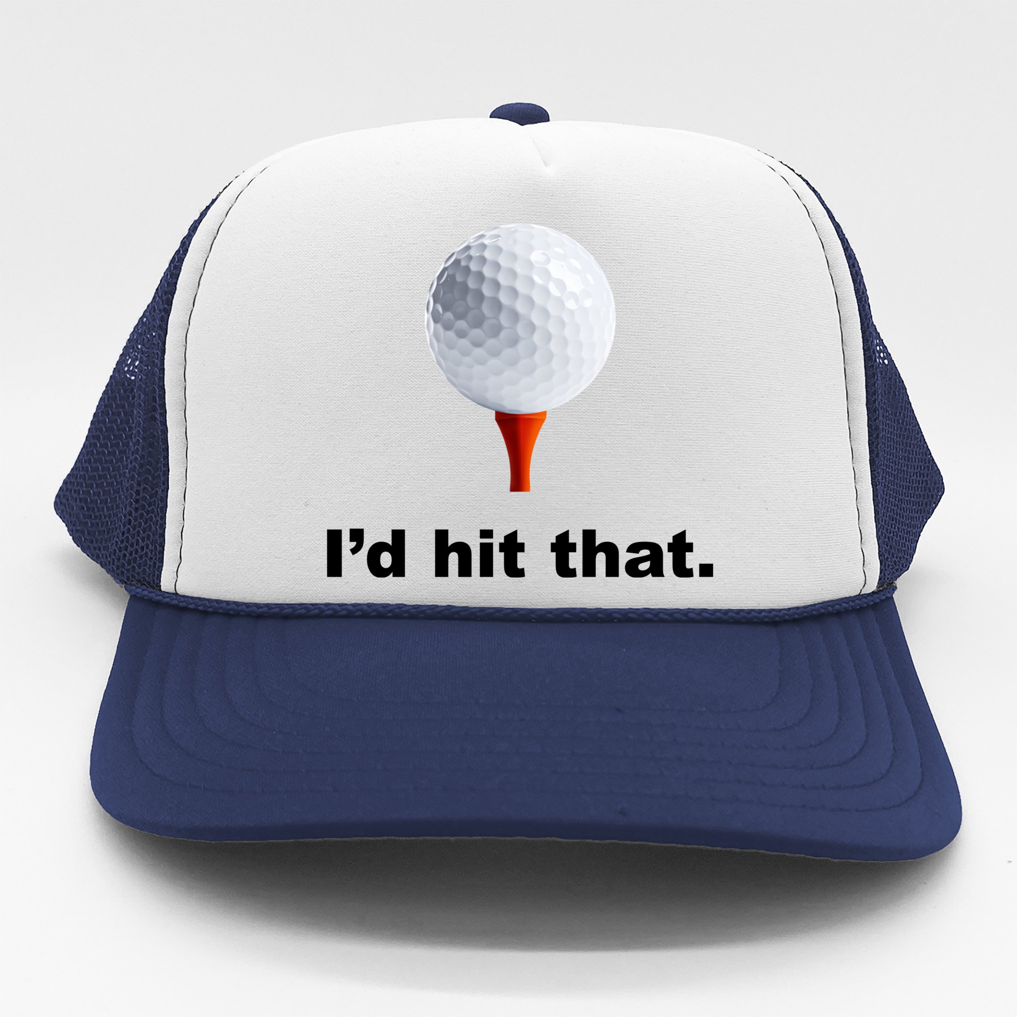 Funny golf trucker sales hats