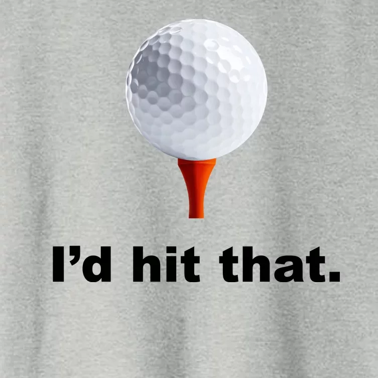 I'd Hit That Funny Golf Women's Crop Top Tee