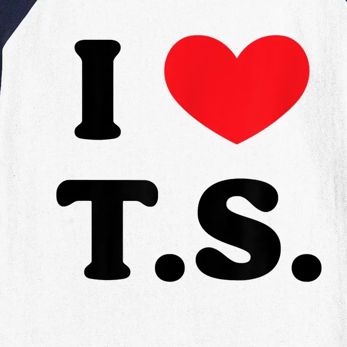 I Heart TS Baseball Sleeve Shirt