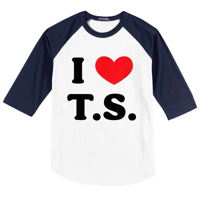 I Heart TS Baseball Sleeve Shirt