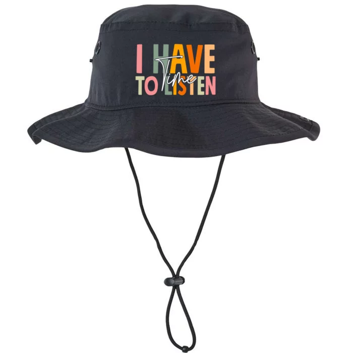 I Have Time To Listen Tal Health Awareness Month Boho Gift Legacy Cool Fit Booney Bucket Hat