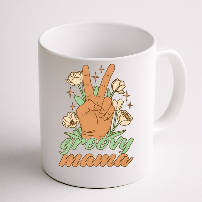 I Have The Best Mom In The World Groovy Mama Cute Gift Front & Back Coffee Mug