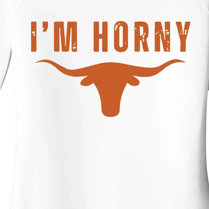 I’M Horny Texas Women's Perfect Tri Tunic Long Sleeve Shirt