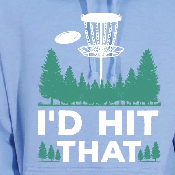 I'd Hit That, Disc Golfing Disc Golf Lover Unisex Surf Hoodie