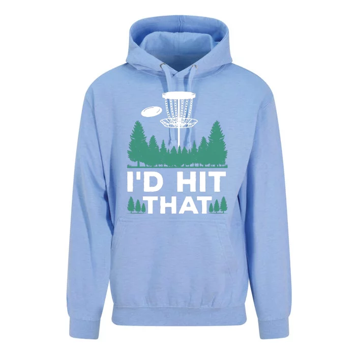 I'd Hit That, Disc Golfing Disc Golf Lover Unisex Surf Hoodie