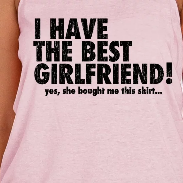 I Have The Best Friend! Great Gift Women's Knotted Racerback Tank