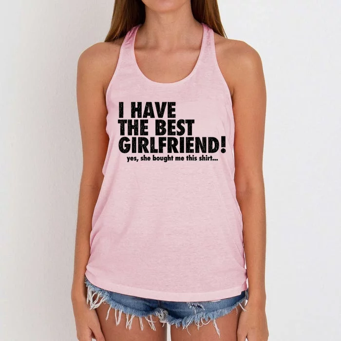 I Have The Best Friend! Great Gift Women's Knotted Racerback Tank