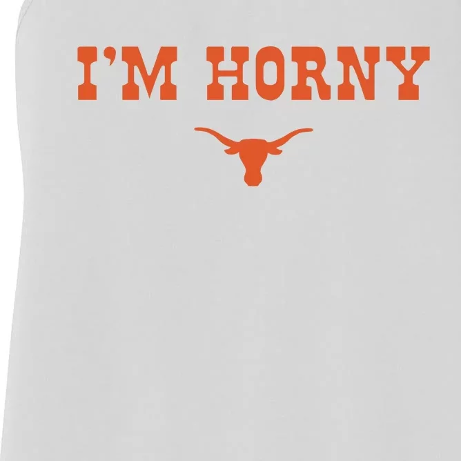 I’m Horny Texas Women's Racerback Tank