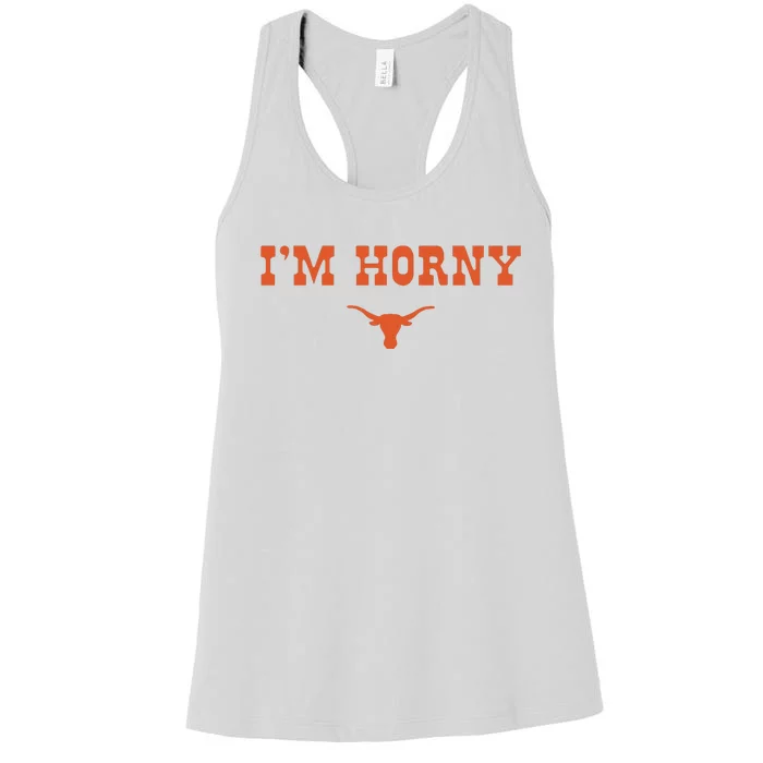 I’m Horny Texas Women's Racerback Tank