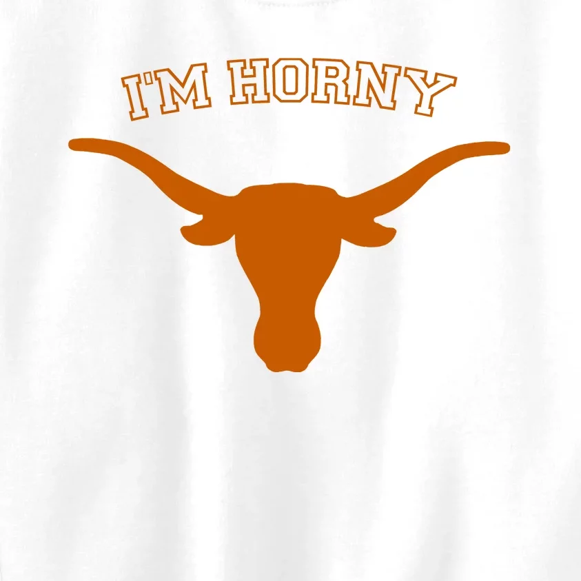 I’M Horny Texas Kids Sweatshirt