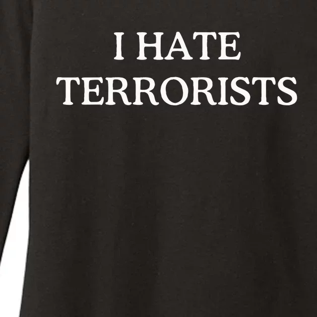 I Hate Terrorists Womens CVC Long Sleeve Shirt