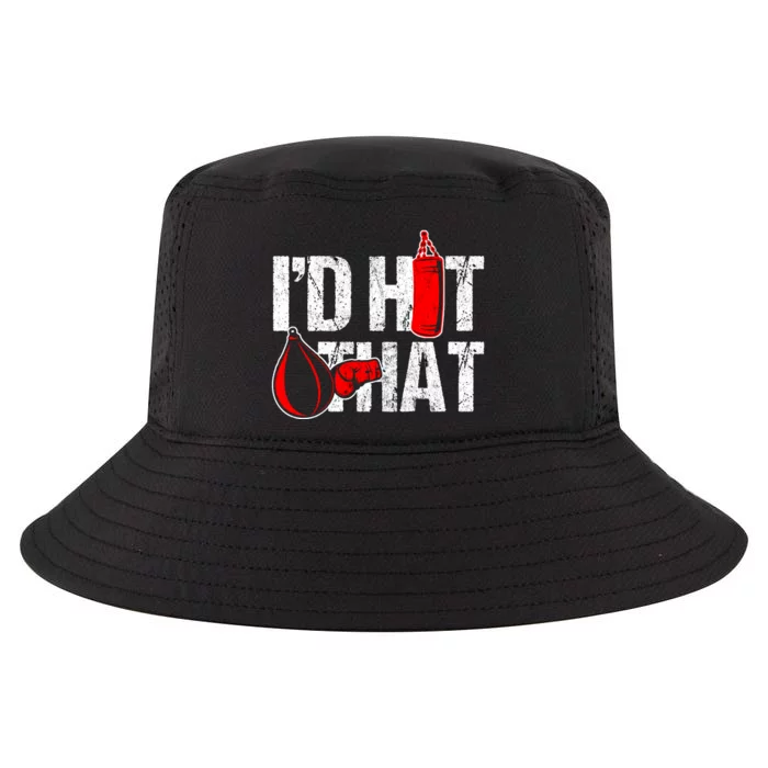 ID Hit That Boxing Punching Bag Funny Sports Box Gloves Cool Gift Cool Comfort Performance Bucket Hat