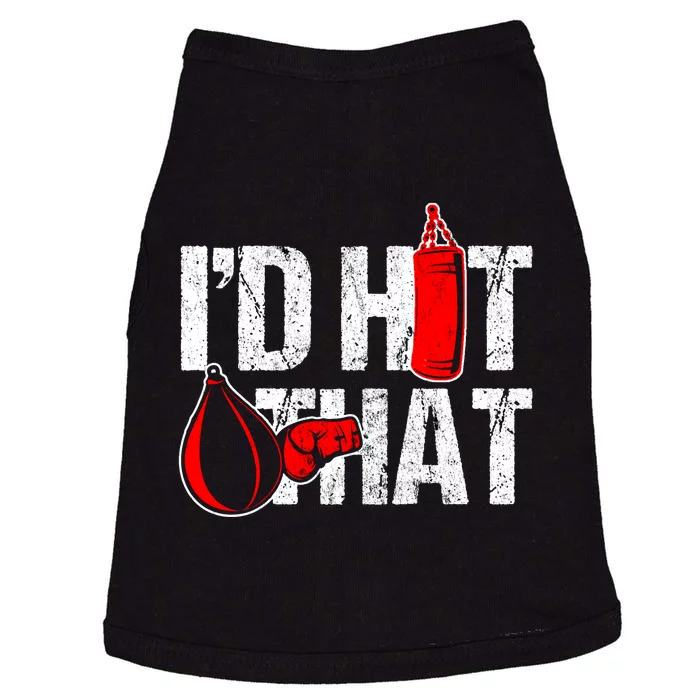 ID Hit That Boxing Punching Bag Funny Sports Box Gloves Cool Gift Doggie Tank