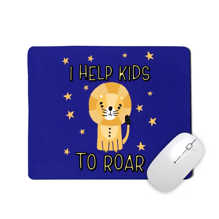 I Help To Rawr Great Gift Cute Slp Speech Therapist Gift Mousepad