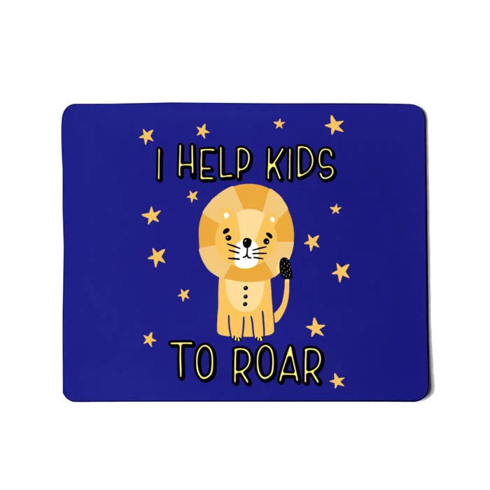 I Help To Rawr Great Gift Cute Slp Speech Therapist Gift Mousepad