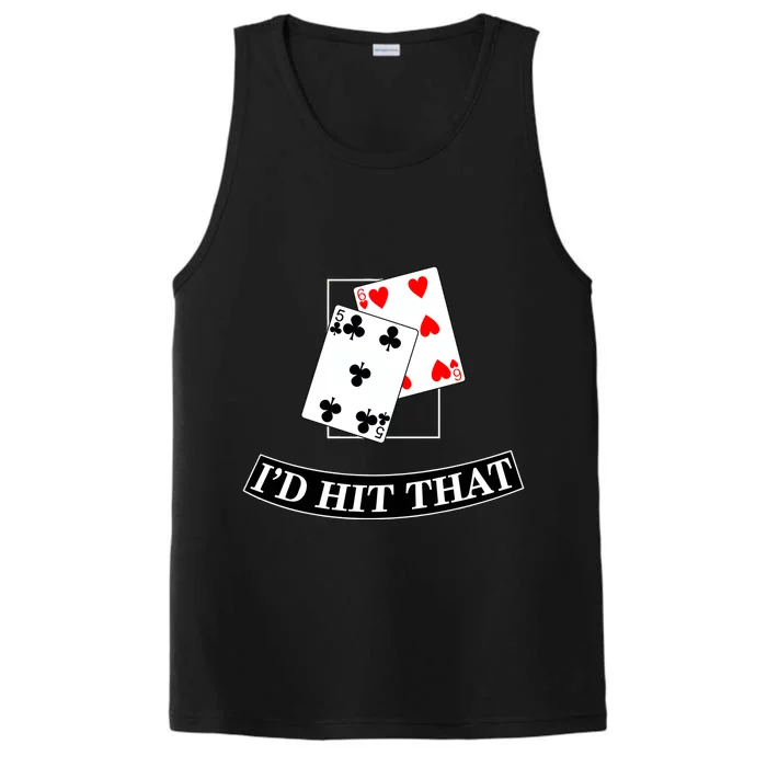 ID Hit That Black Jack Performance Tank