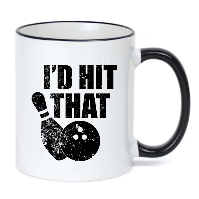 ID Hit That Funny Bowling Quote For Bowlers Cute Gift Black Color Changing Mug