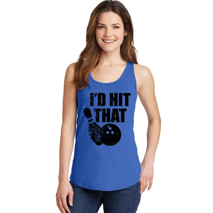 ID Hit That Funny Bowling Quote For Bowlers Cute Gift Ladies Essential Tank