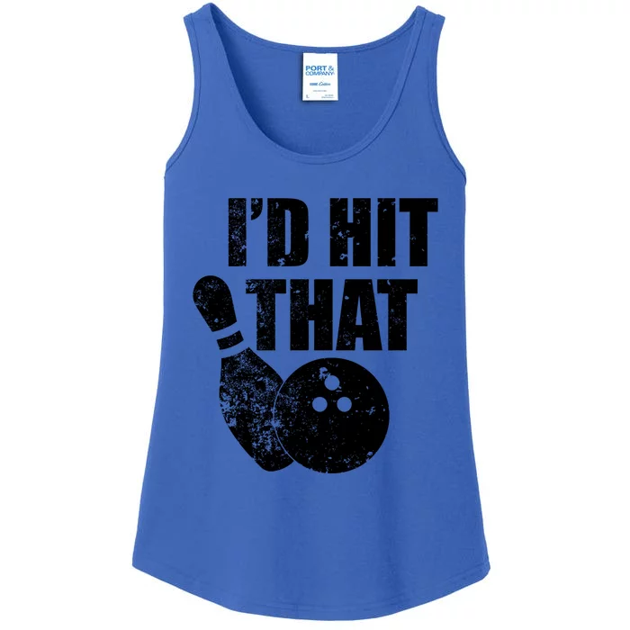 ID Hit That Funny Bowling Quote For Bowlers Cute Gift Ladies Essential Tank