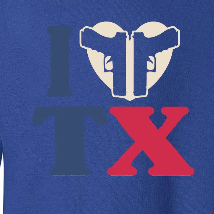 I Heart Texas Tx Love Pro Usa 2nd Adt Pro Gun Cute Gift Toddler Sweatshirt