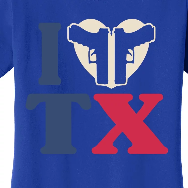 I Heart Texas Tx Love Pro Usa 2nd Adt Pro Gun Cute Gift Women's T-Shirt