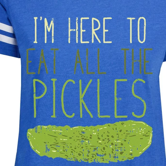 Im Here To Eat All The Pickles For Pickle Enza Ladies Jersey Football T-Shirt