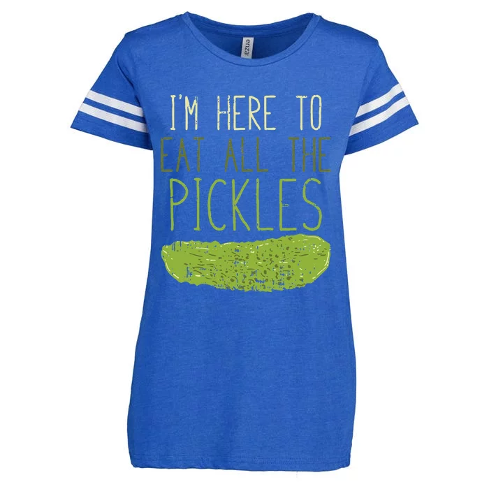 Im Here To Eat All The Pickles For Pickle Enza Ladies Jersey Football T-Shirt