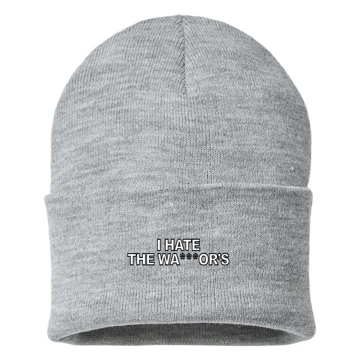 I Hate The Warriors Sustainable Knit Beanie