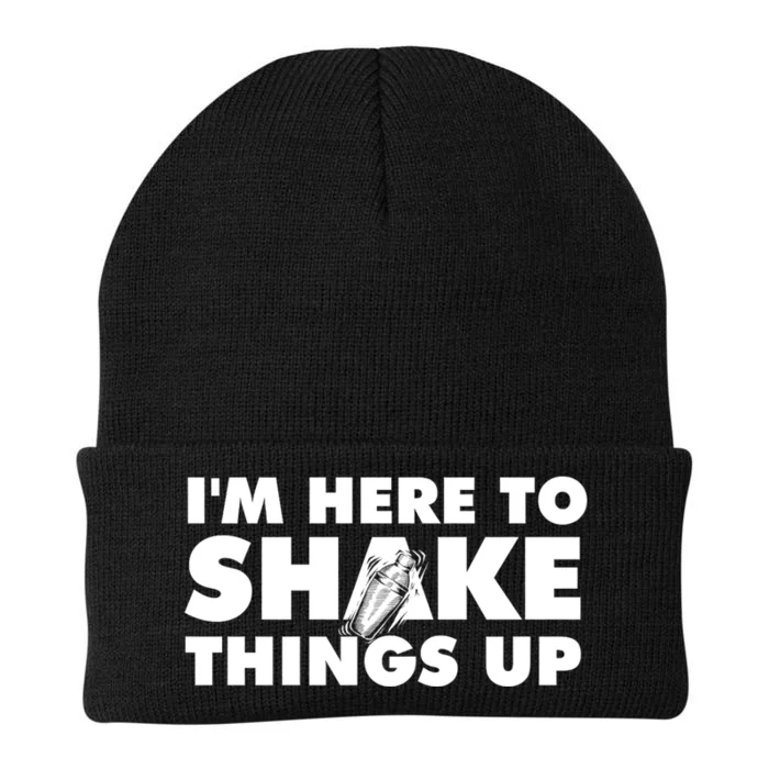 IM Here To Shake Things Up Bartender Tapster Bartending Knit Cap Winter Beanie