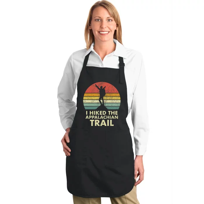 I Hiked The Appalachian Trail At Thruhiked Thruhiker Full-Length Apron With Pocket